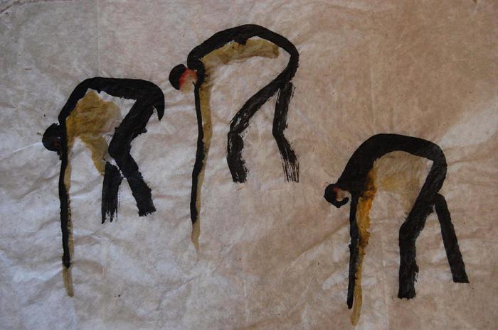 Three Dancers Folded